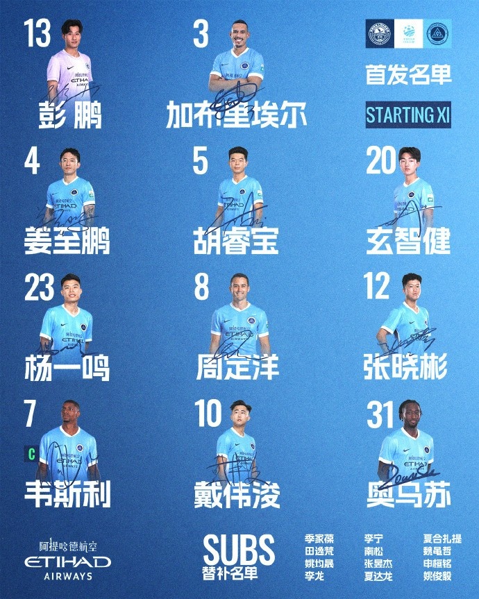 深圳新鹏城客场首发出炉,德比战青年人有看点